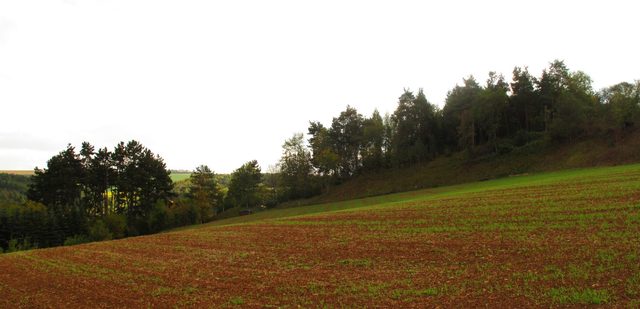 Blick vom Heidenkessel zum Götzenberg
